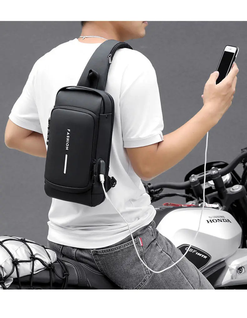 Borsa Antifurto USB da Uomo